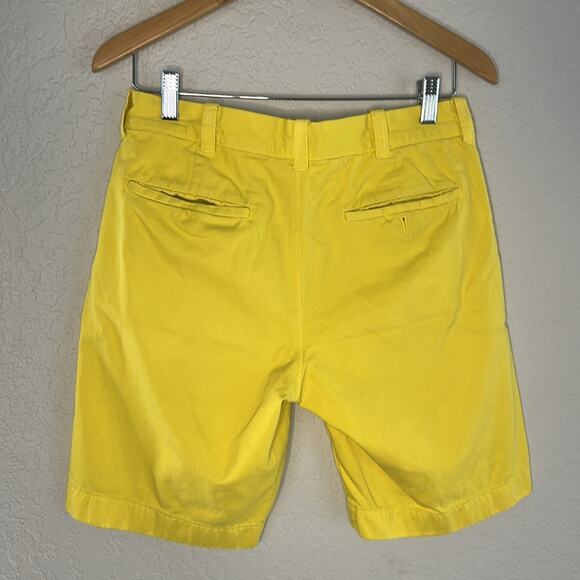 J. Crew Cotton Yellow Stanton Twill Men's Shorts Size 29 Preppy Spring Vacation - Picture 7 of 8